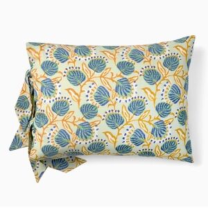 West Elm Vine Floral Standard Sham in Green